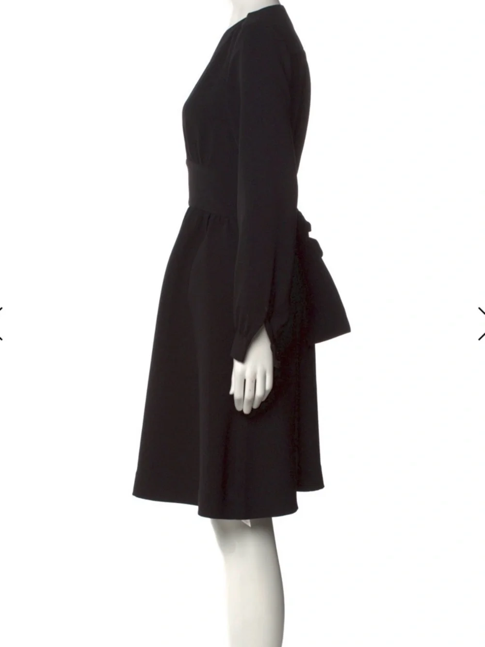 kate spade Black V-Neck Long Sleeve A-Line Dress